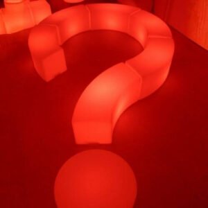 Lounge de led Interrogação