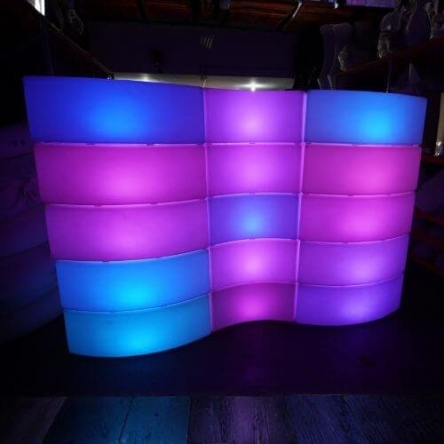 Vaso Champ. Jardineira de led — Aluguel de LED em São Paulo