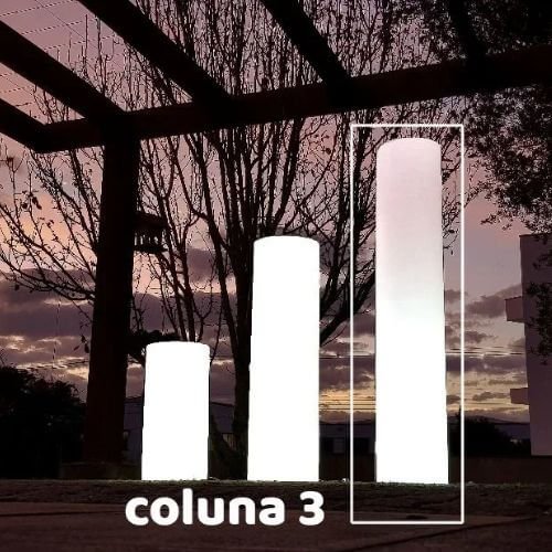 Coluna de led grande decorativa