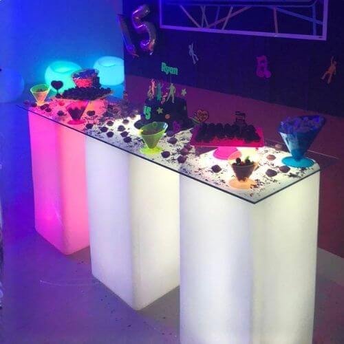 Mesa decoração Neon