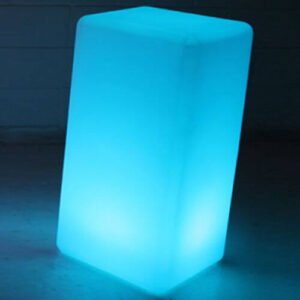 Mesa bistrô de led quadrada